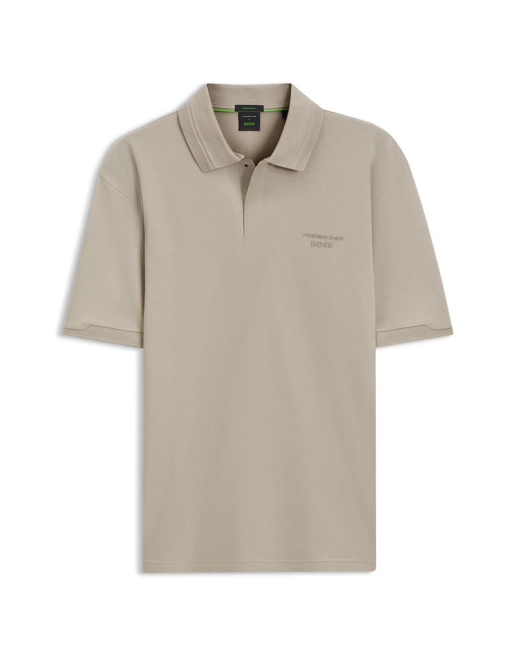 Porsche Lifestyle White Polo Shirt With Gloss Branding for men