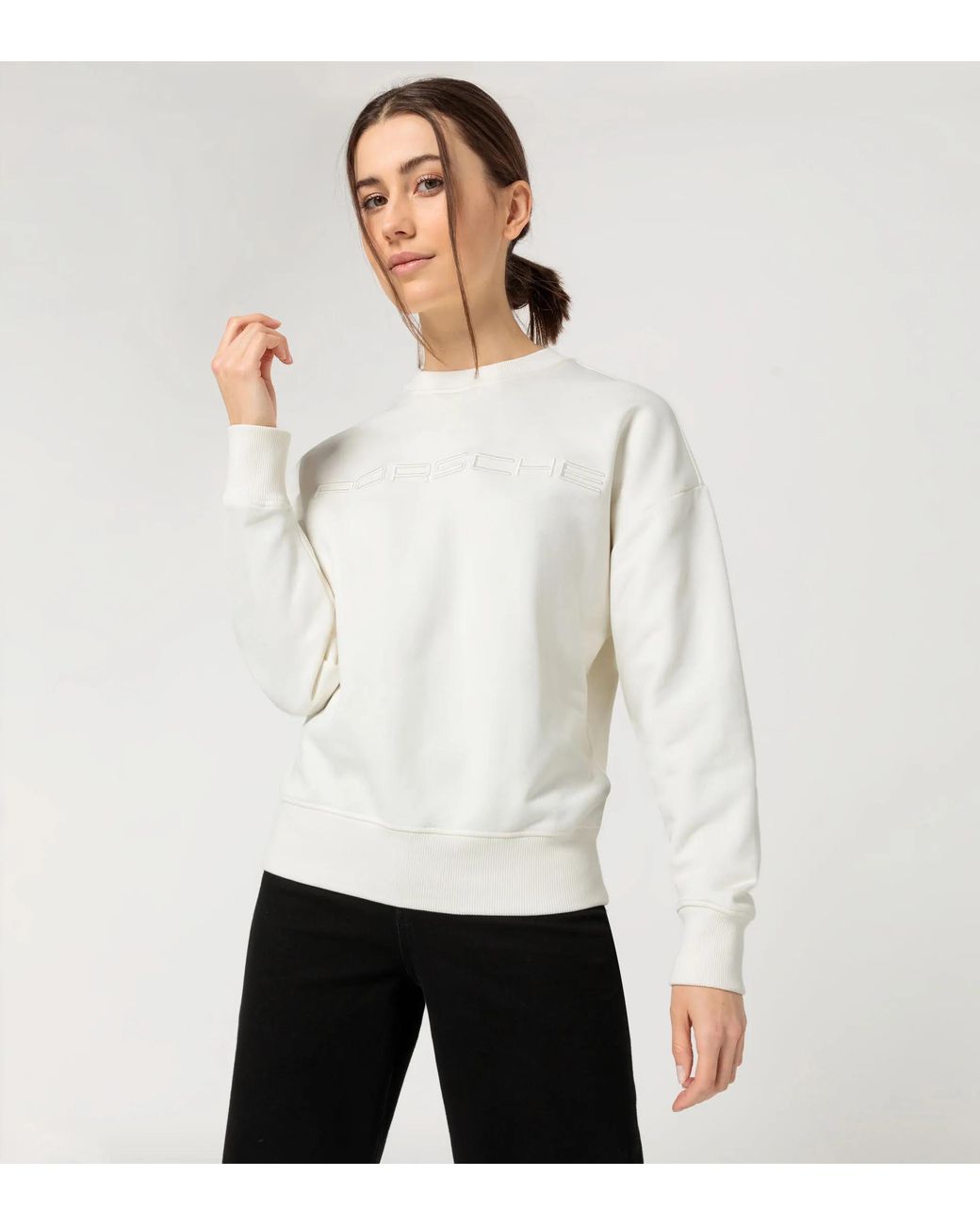 Porsche Lifestyle White Jumper – Essential