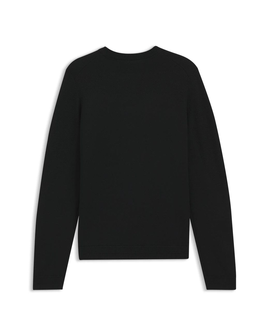 Porsche Lifestyle Black Sweater With Ottoman-Structured Panels for men