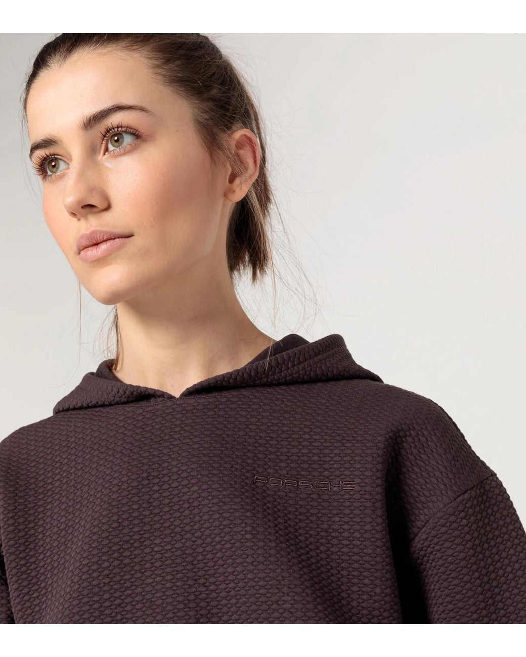 Porsche Lifestyle Purple Textured Hoodie – Yoga Capsule Collection