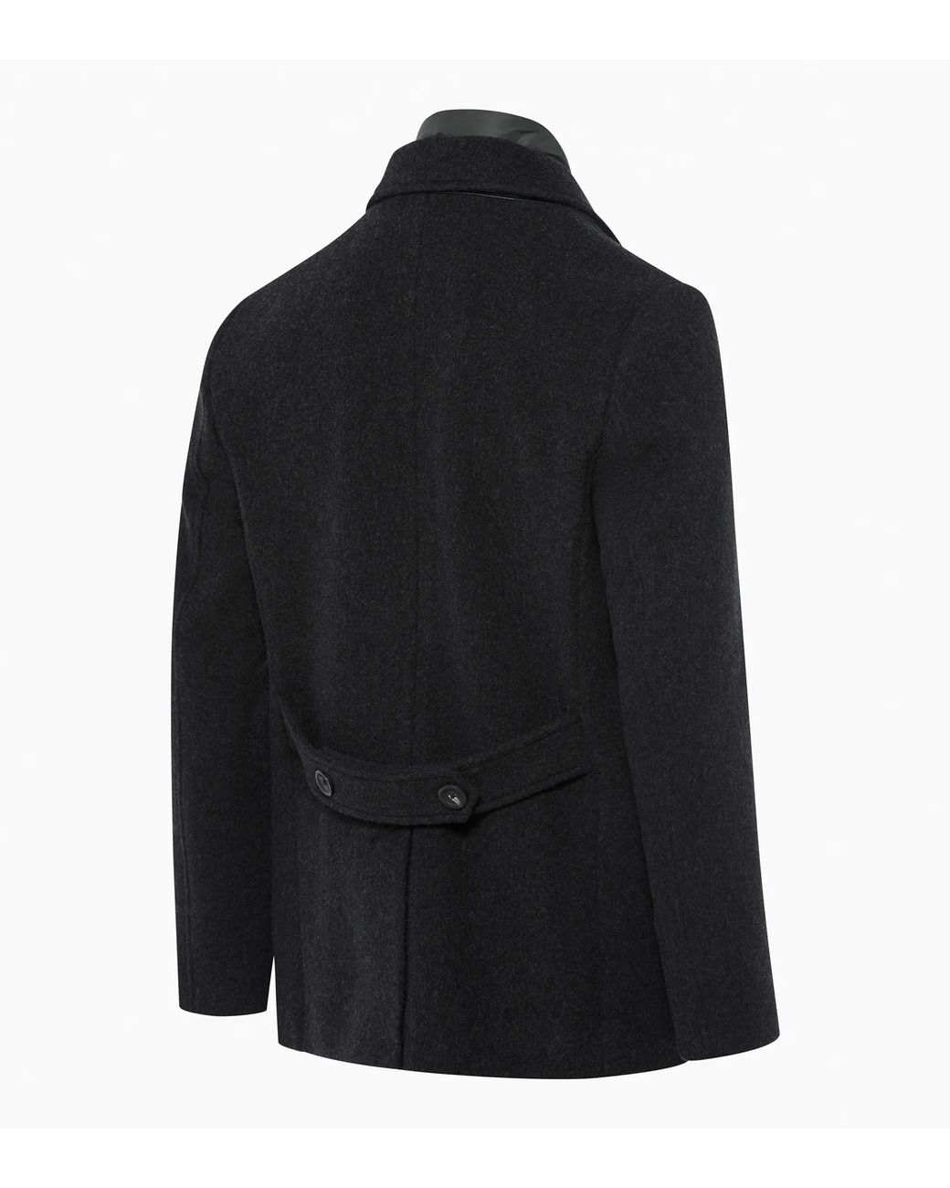 Porsche Design Black Hybrid Peacoat for men