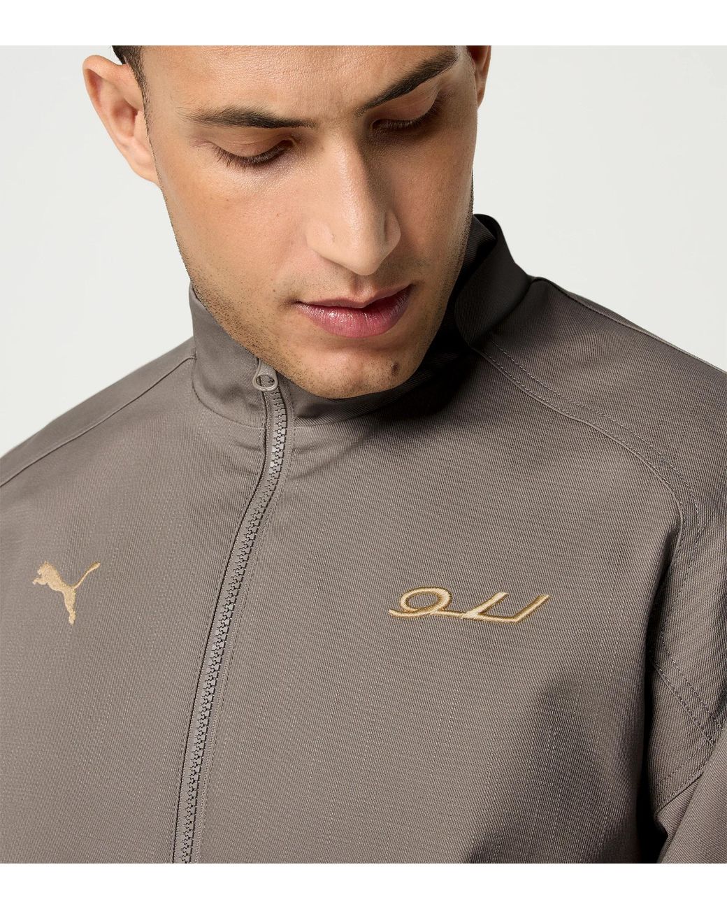Porsche Lifestyle Gray Pepita Lifestyle Jacket – Porsche Legacy X Puma for men