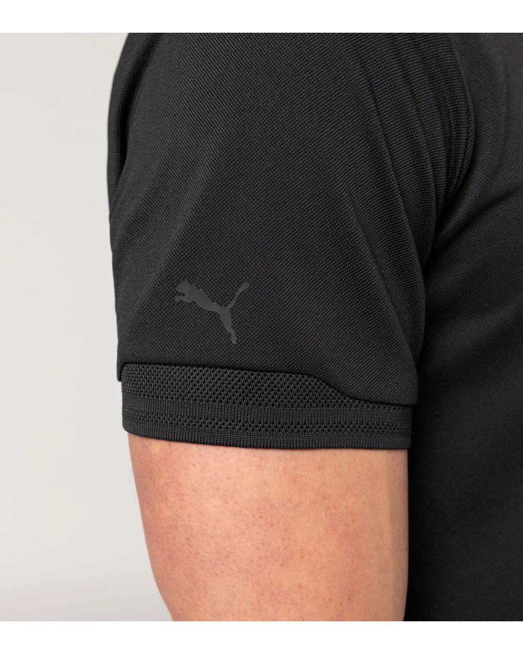 Porsche Design Black Polo Shirt With Uv Protection for men