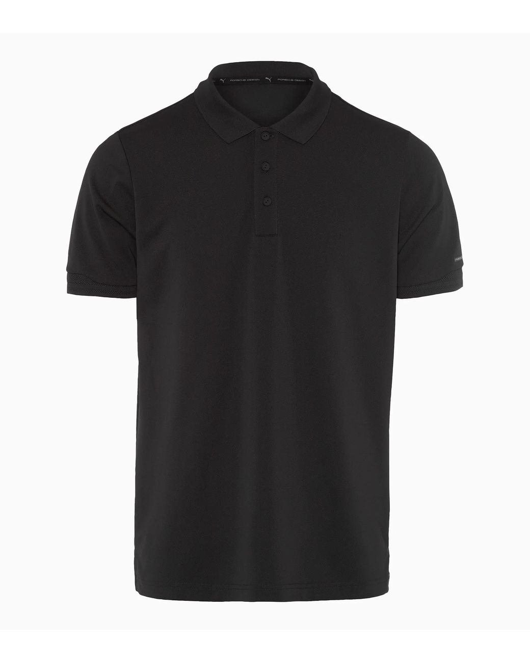 Porsche Design Black Polo Shirt With Uv Protection for men