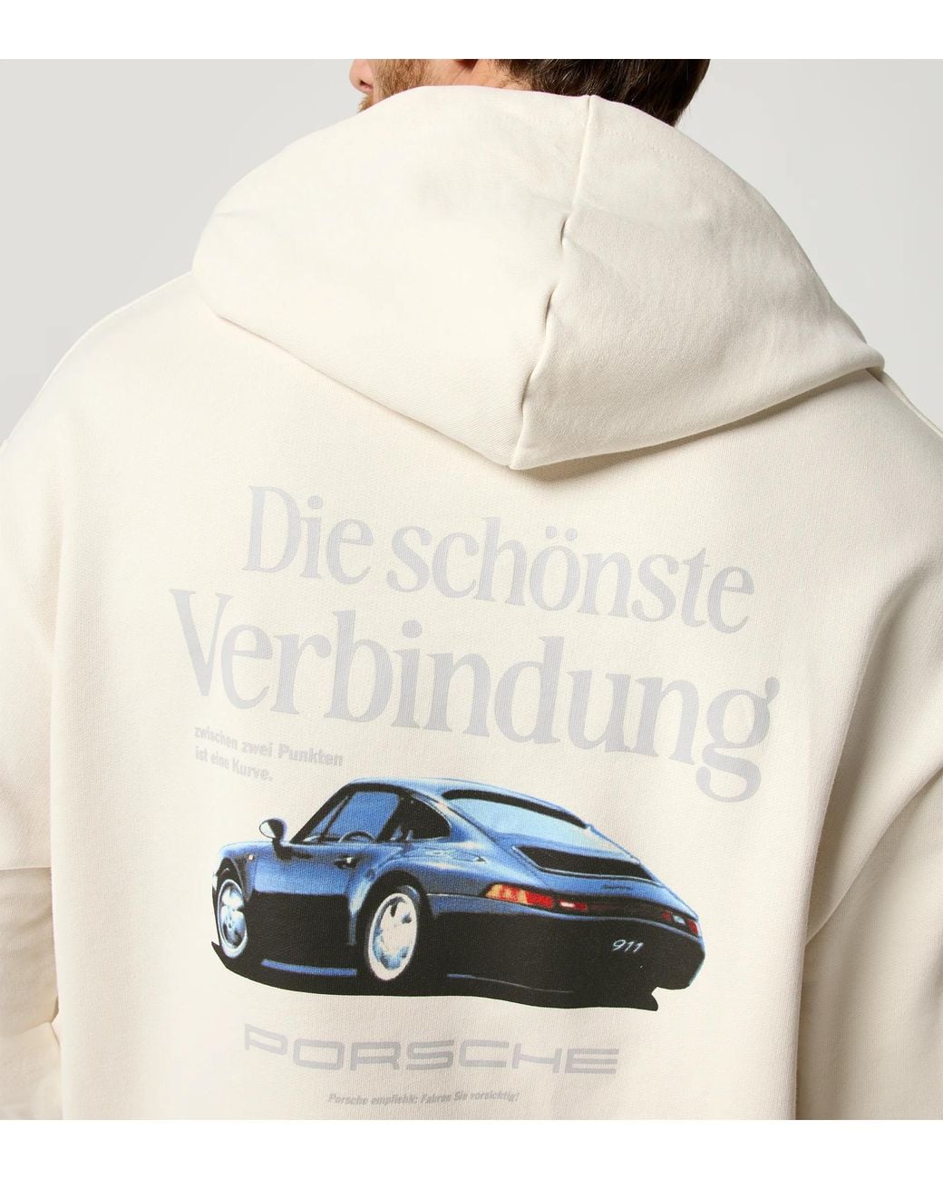 Porsche Lifestyle White Retro Hoodie