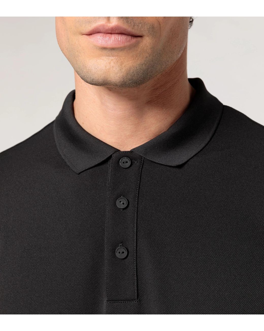 Porsche Design Black Polo Shirt With Uv Protection for men