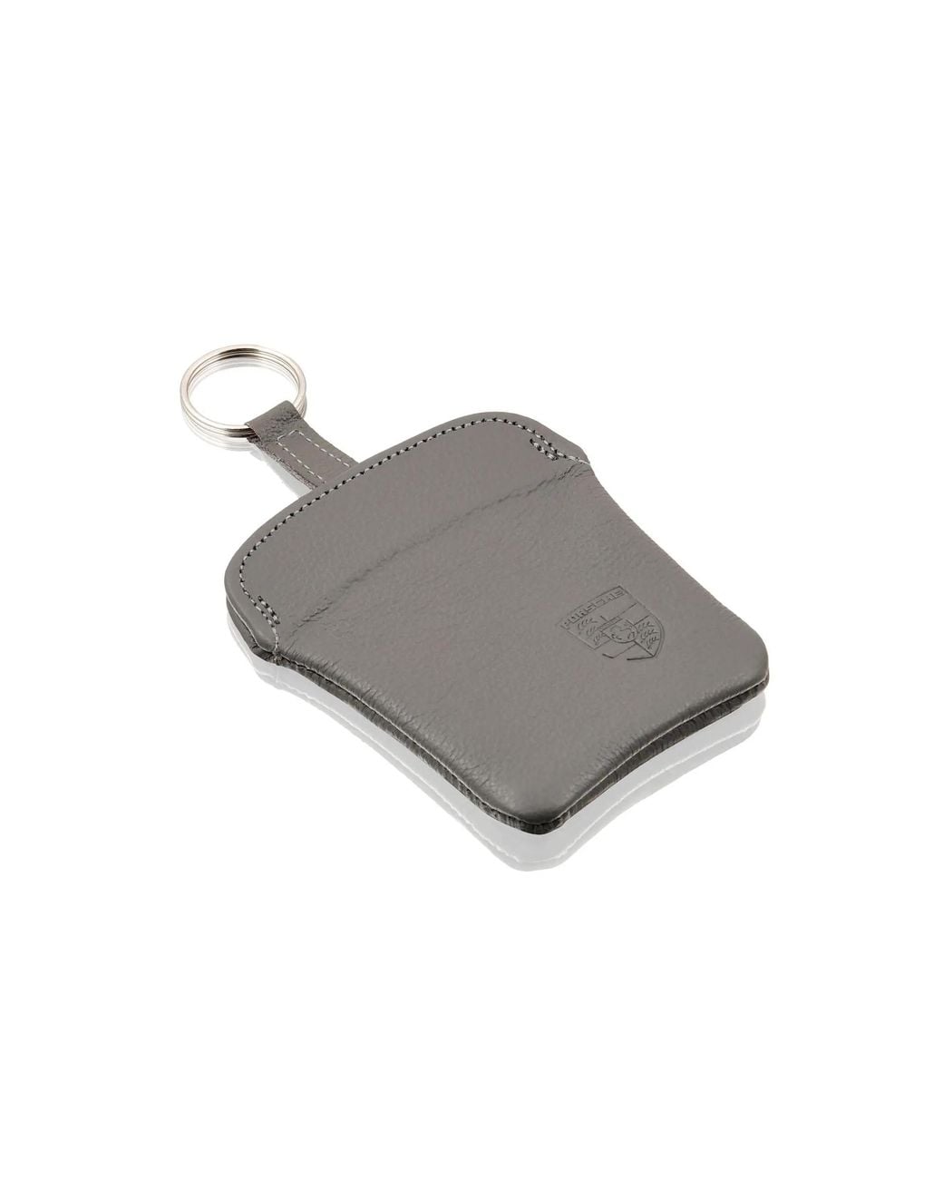 Porsche Classic Gray Leather Key Pouch