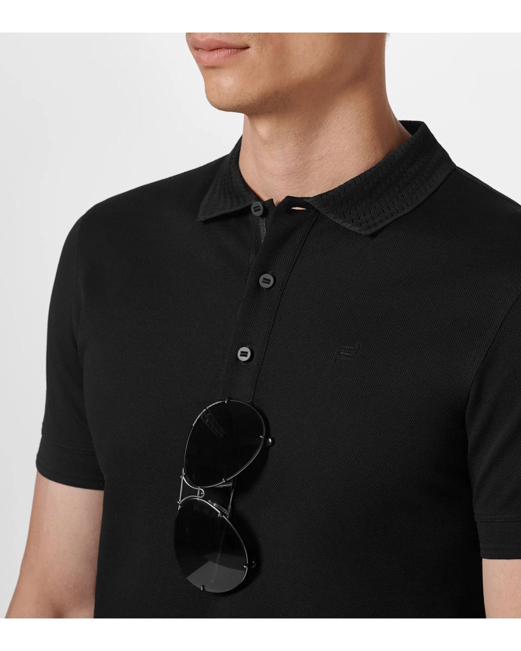 Porsche Design Black Tec Flex Polo for men