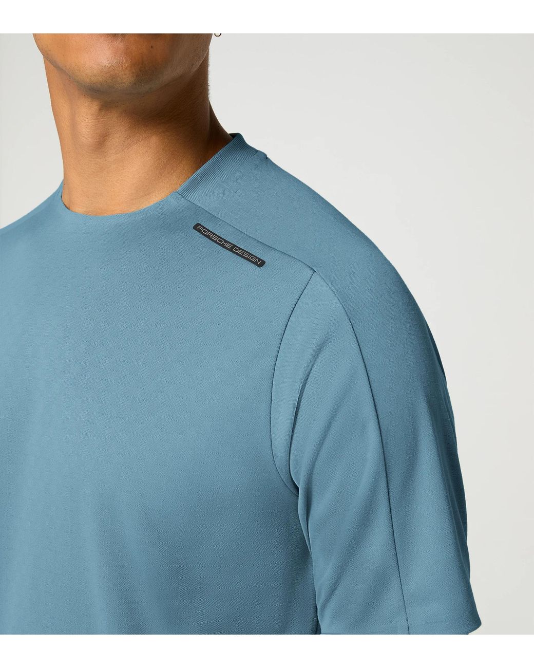 Porsche Design Blue Sport-Tex Jacquard T-Shirt for men