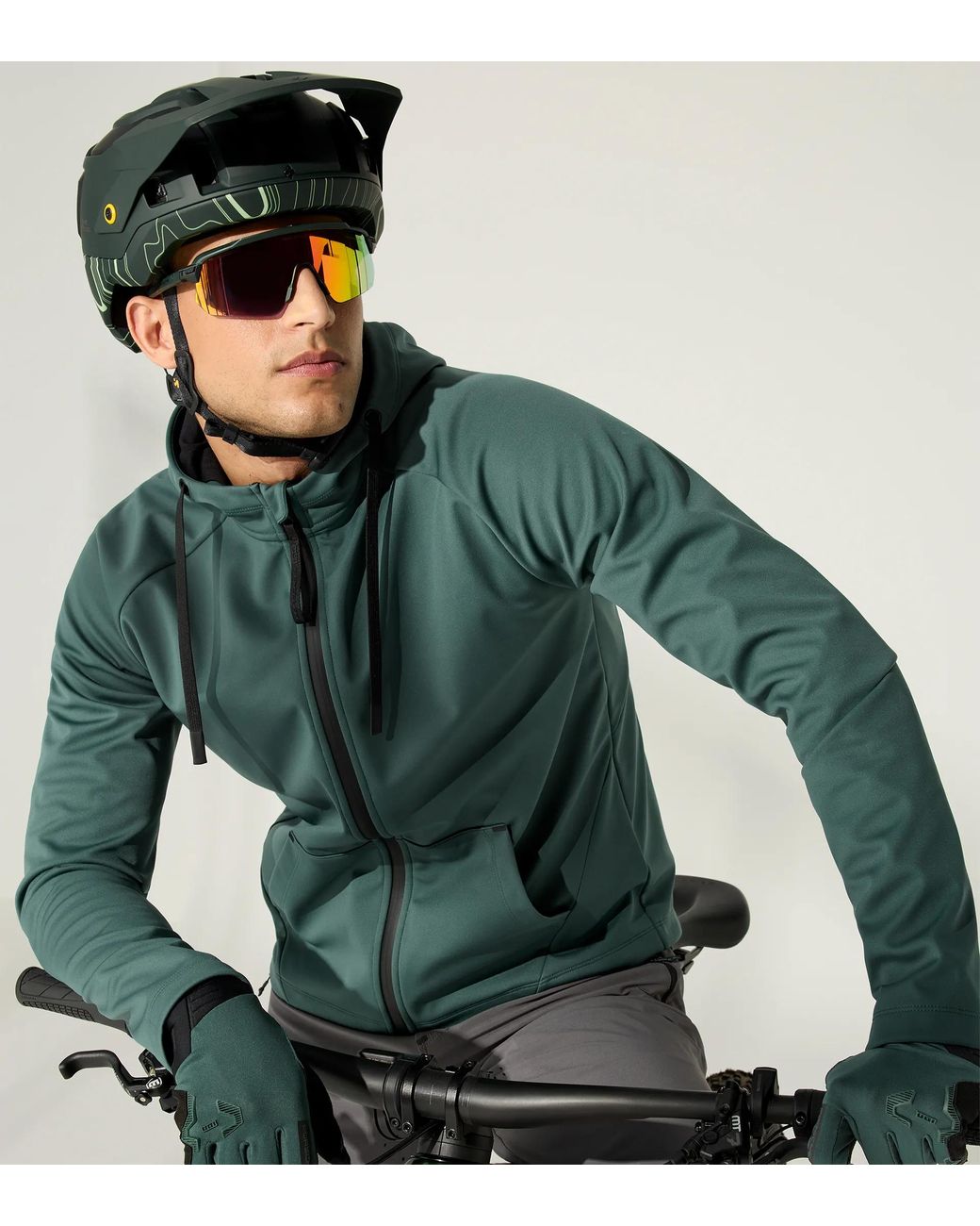 Porsche Lifestyle Green Bike Gloves