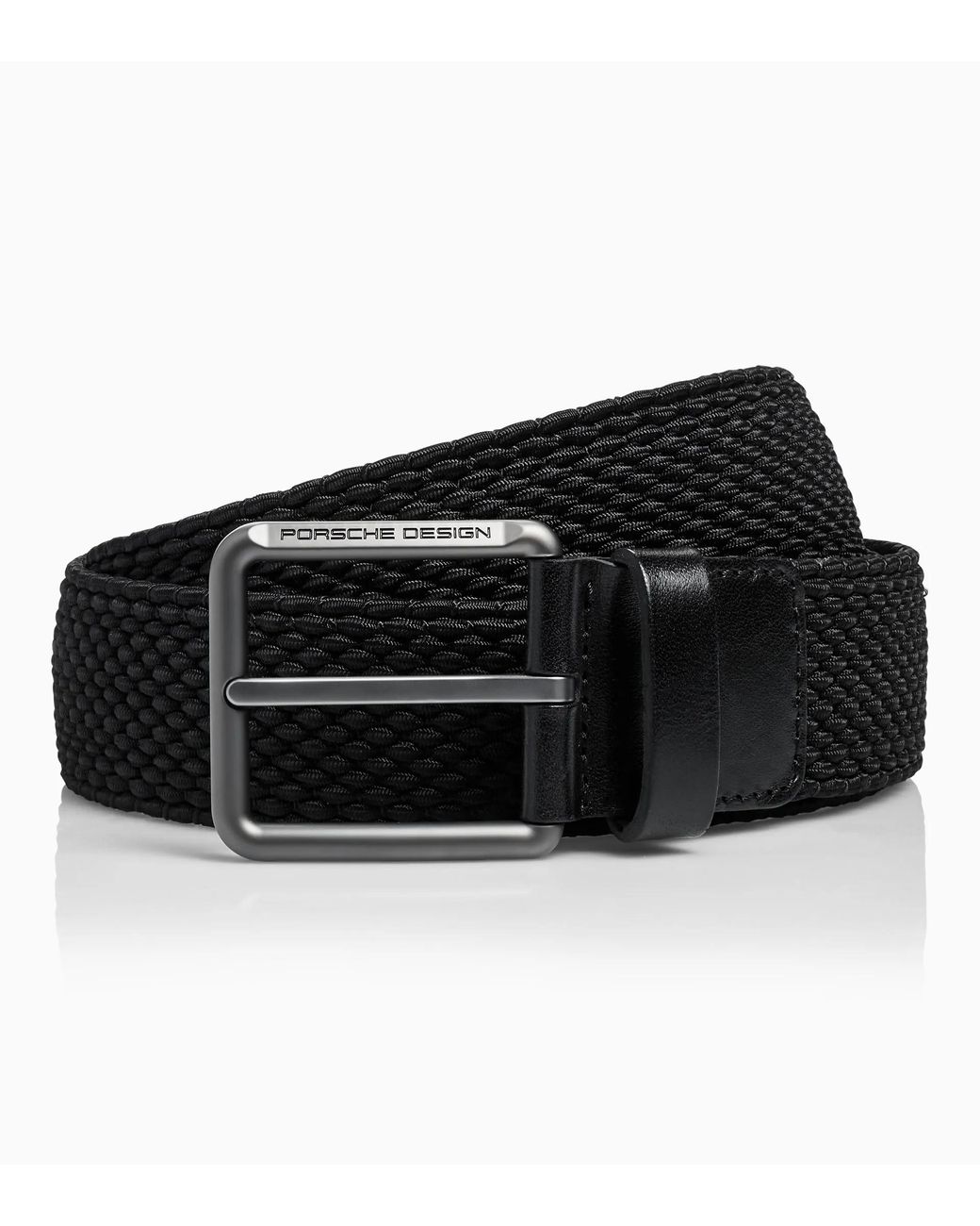 Porsche Design Black Casual Pin Buckle Chino Belt for men