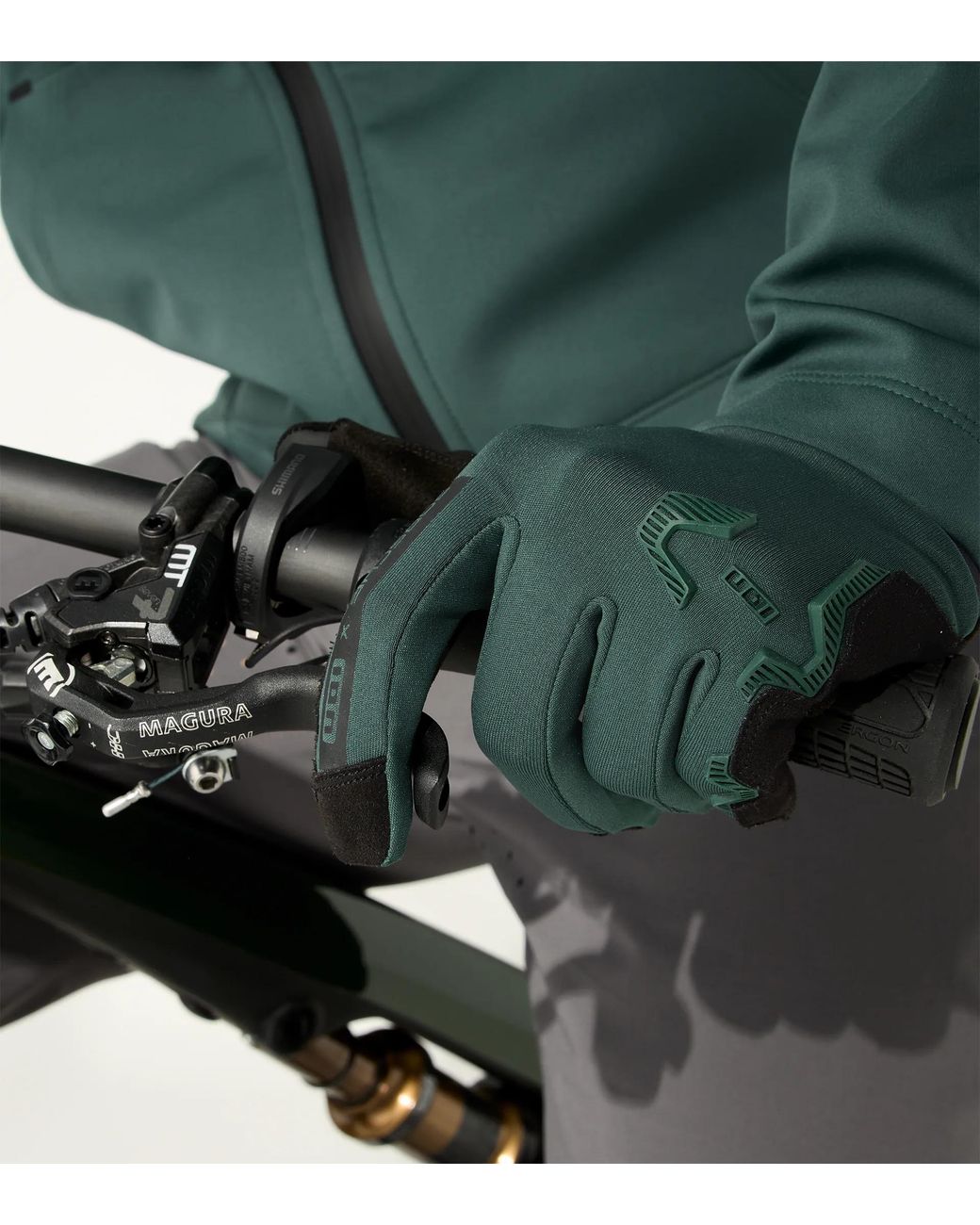 Porsche Lifestyle Green Bike Gloves