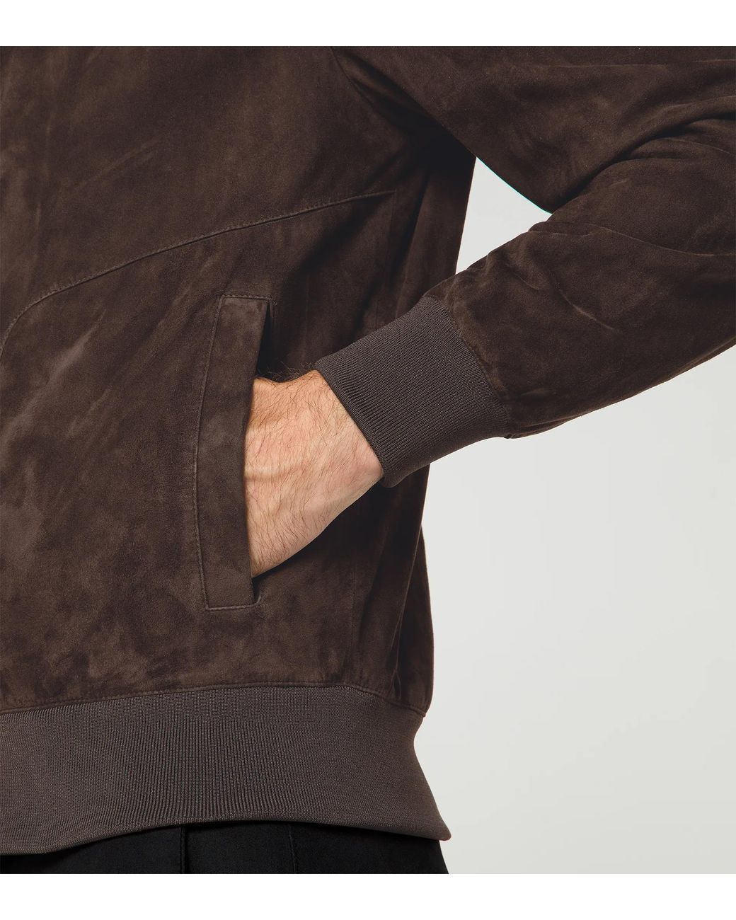 Porsche Design Brown Classic Leather Jacket for men