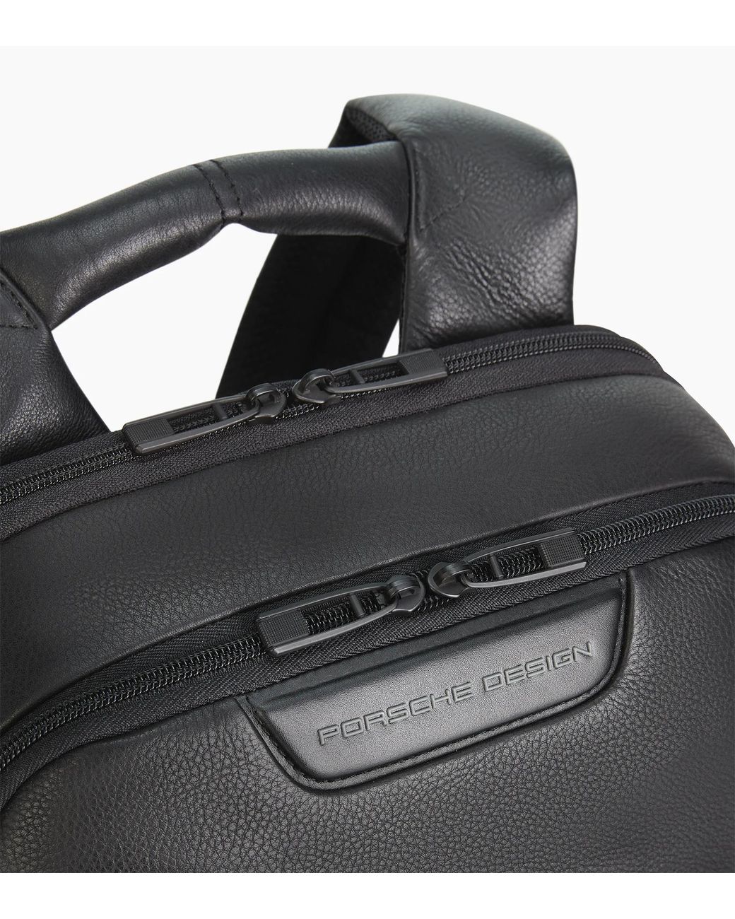 Porsche Design Black Roadster Leather Backpack