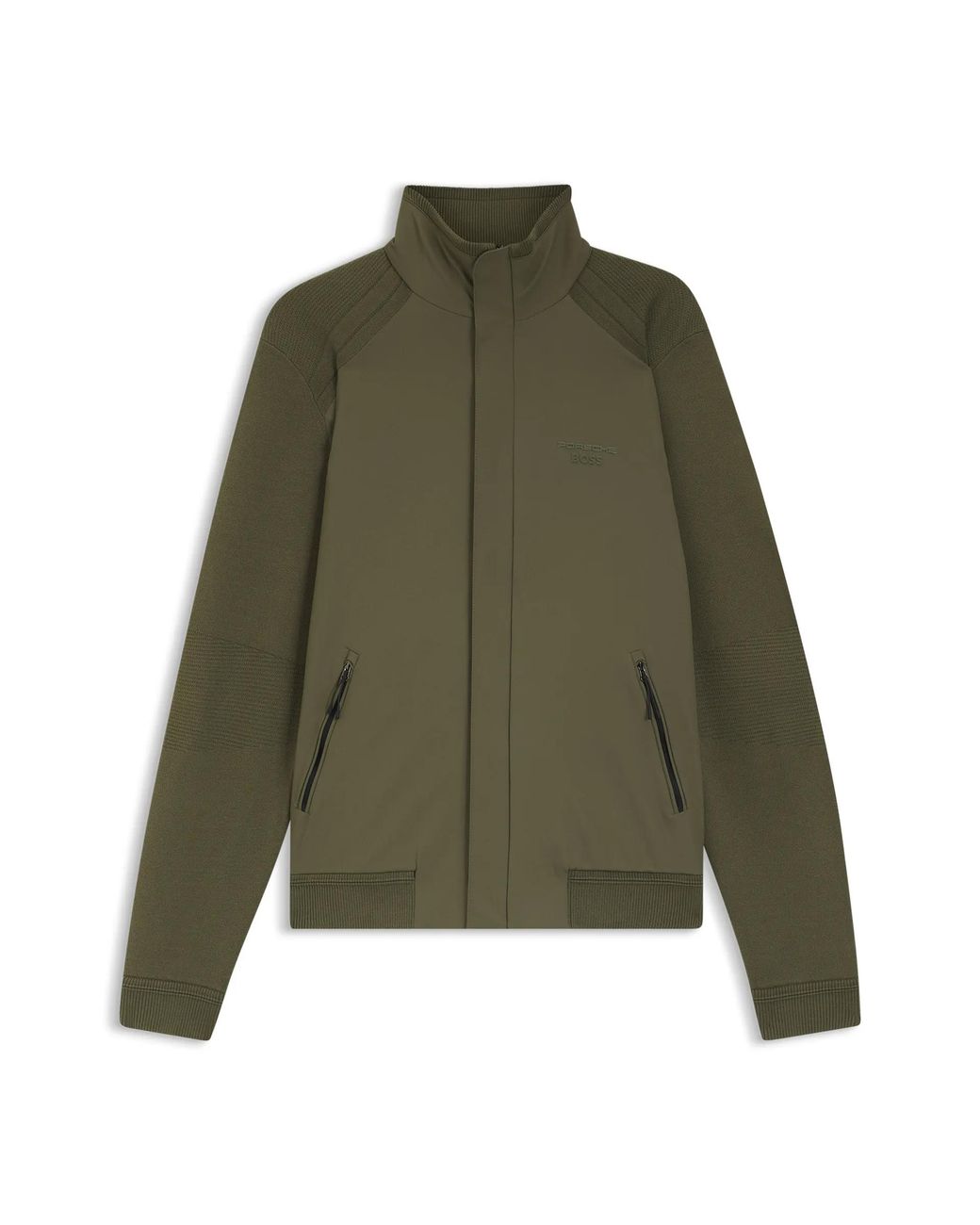 Porsche Lifestyle Green Hybrid Jacket With Silk for men