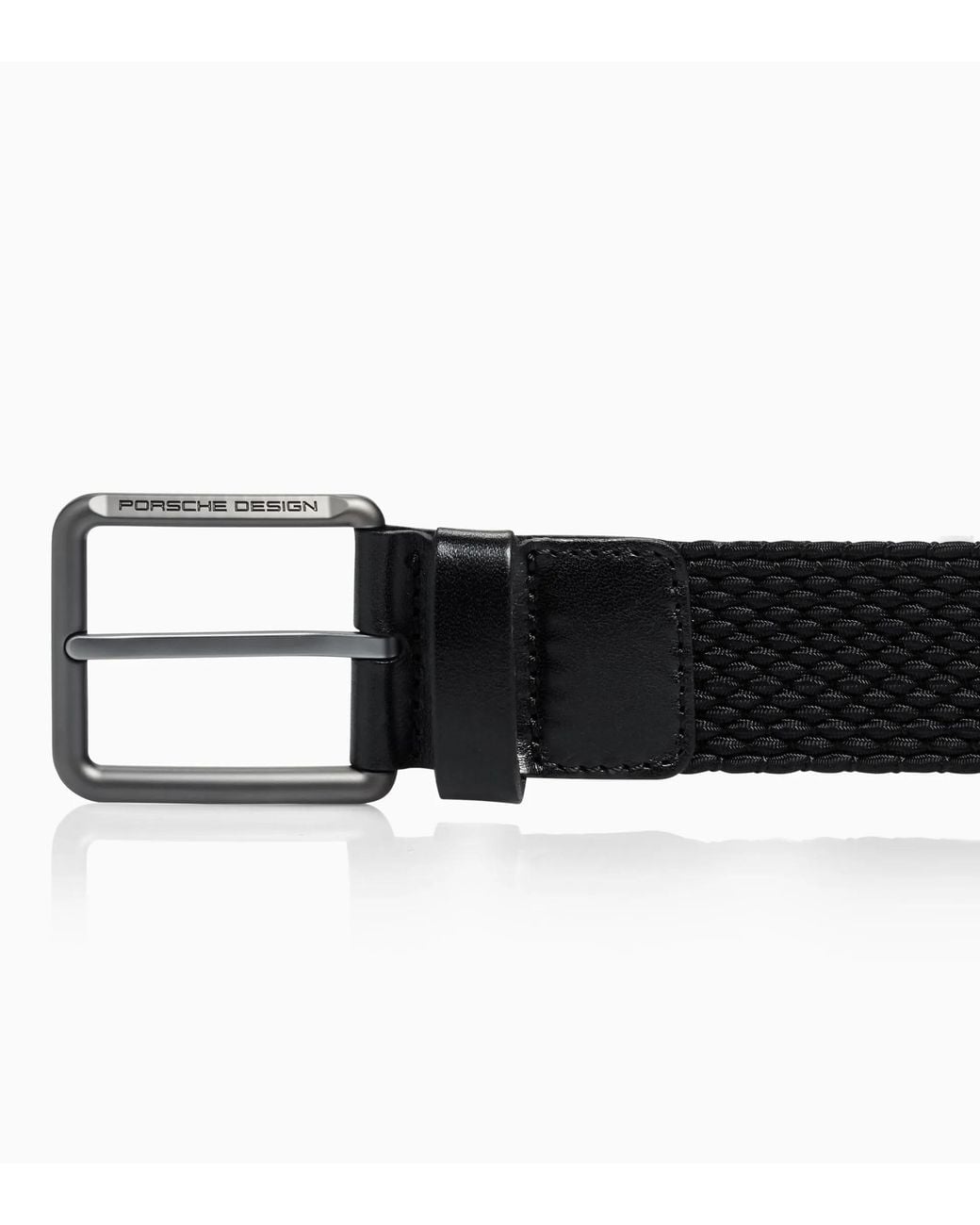 Porsche Design Black Casual Pin Buckle Chino Belt for men