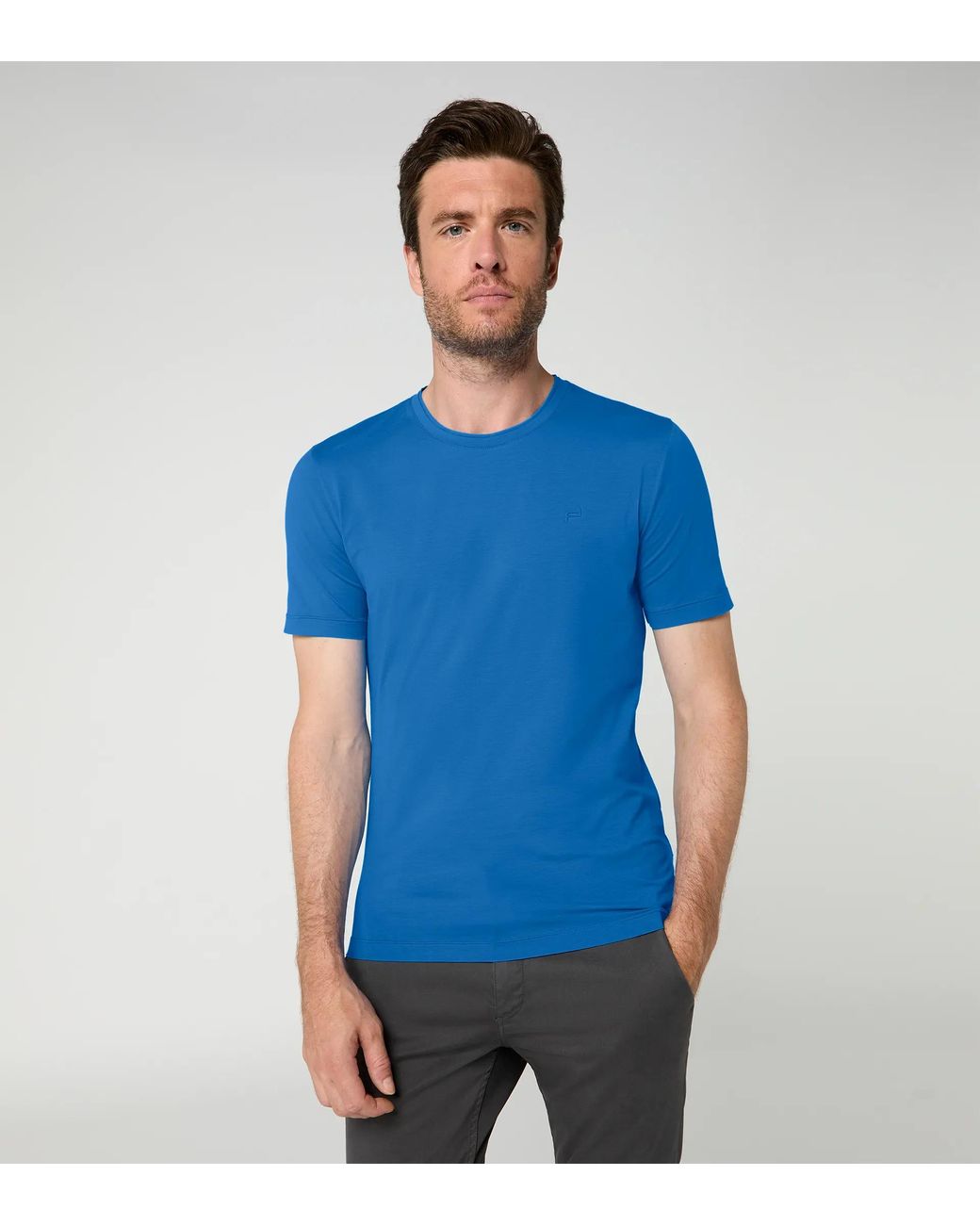 Porsche Design Blue Crew-Neck T-Shirt for men