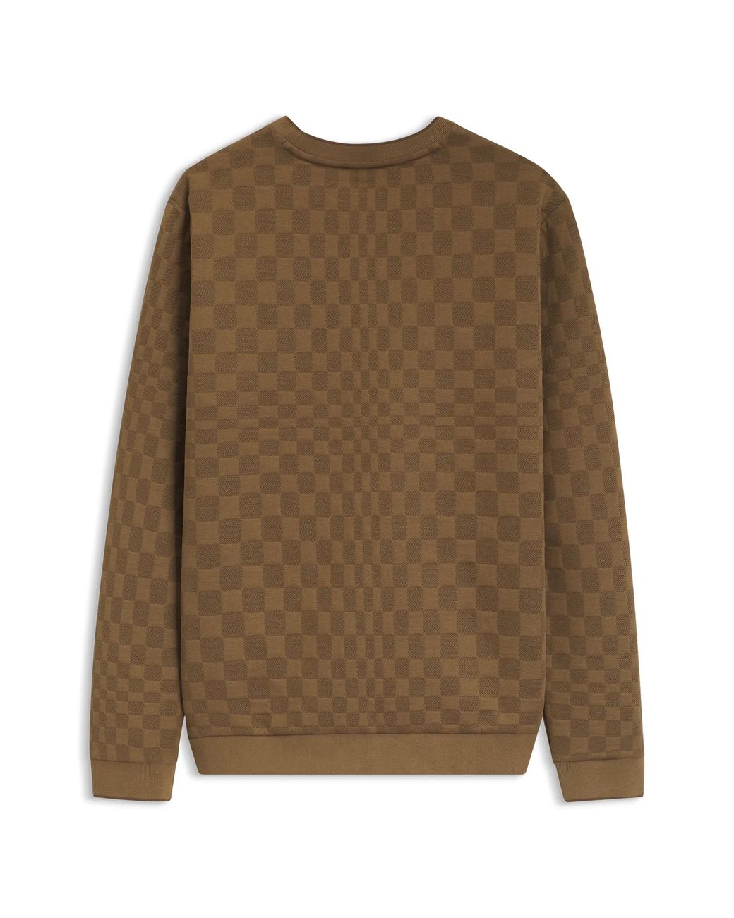Porsche Lifestyle Natural Sweatshirt With Pascha Check Jacquard for men