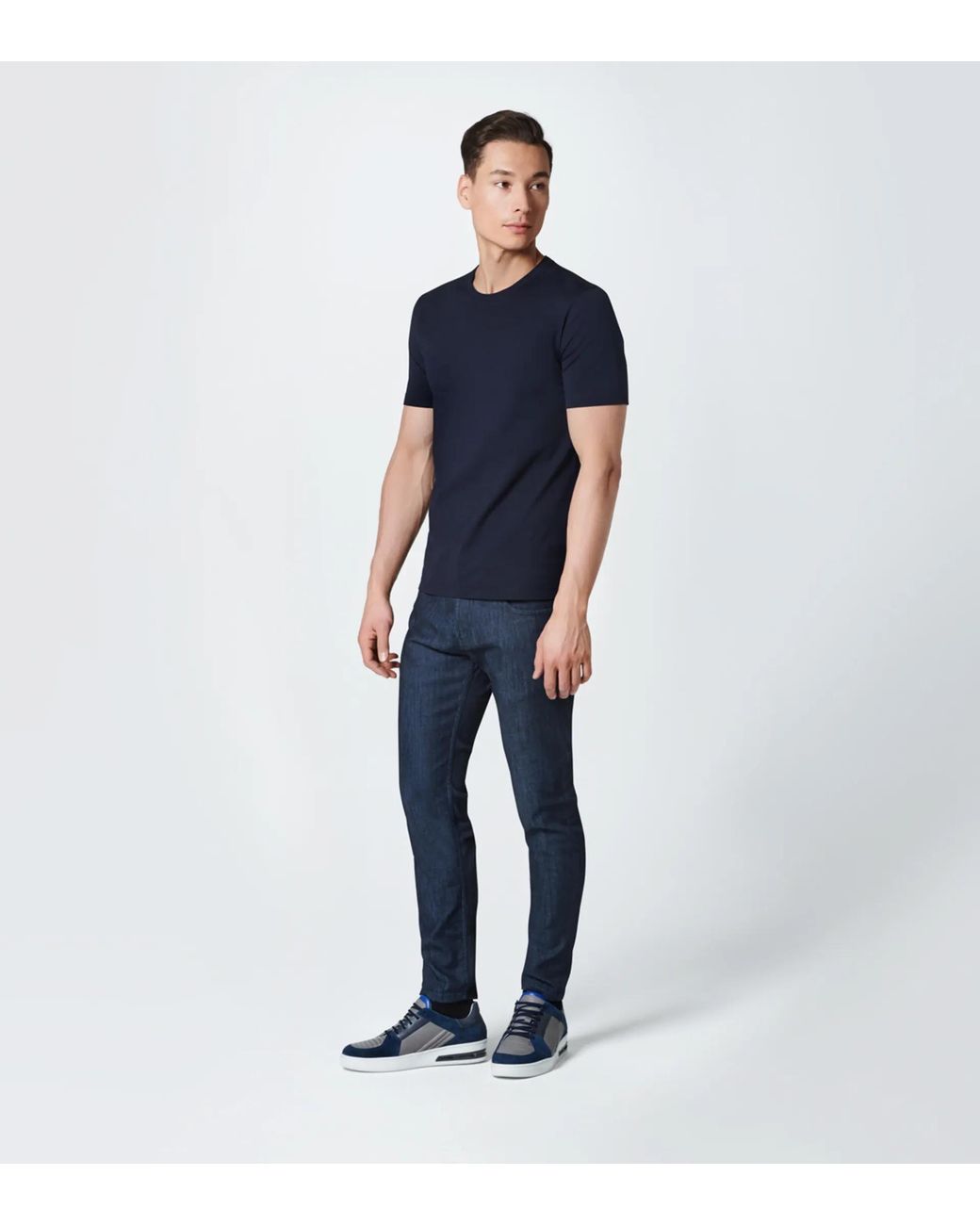 Porsche Design Blue Crew Neck T-Shirt for men