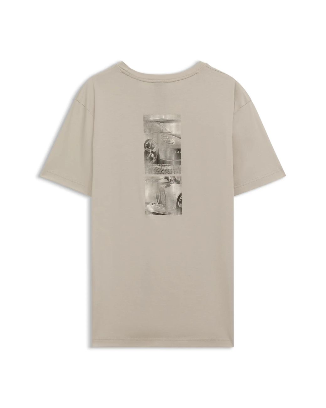 Porsche Lifestyle Natural Mercerised-Cotton T-Shirt With Gloss Logo for men