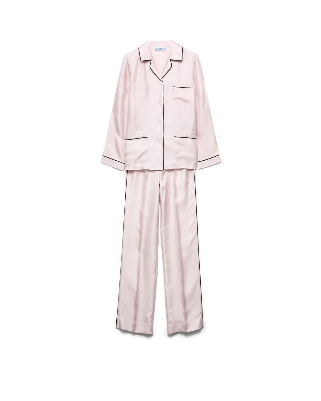 Prada Pink Silk Twill Pajamas