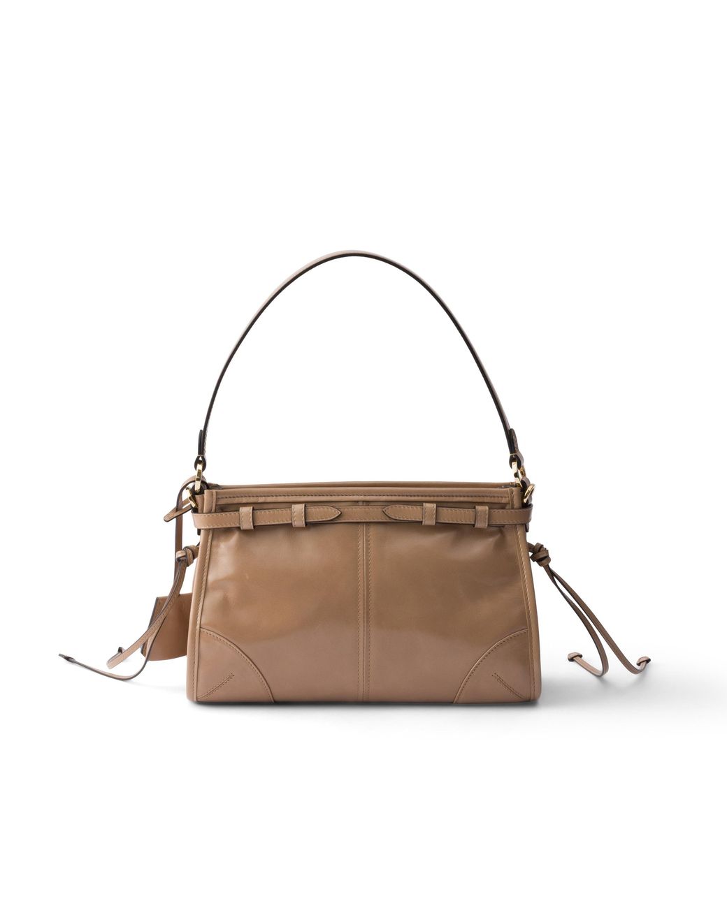Prada Metallic Bonnie Small Leather Handbag