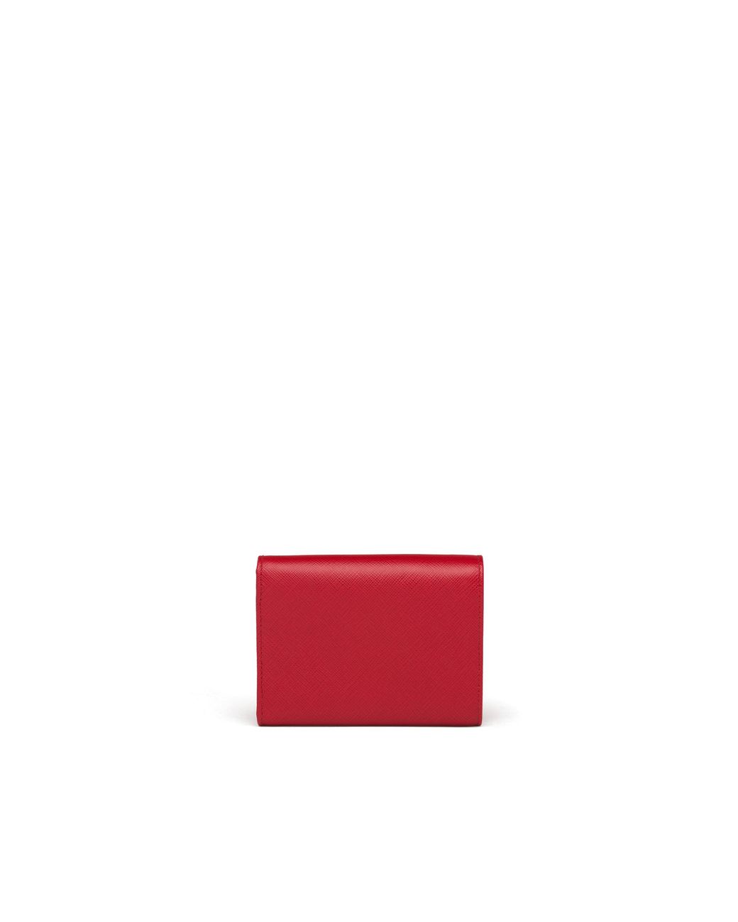 Prada White Small Saffiano Leather Wallet