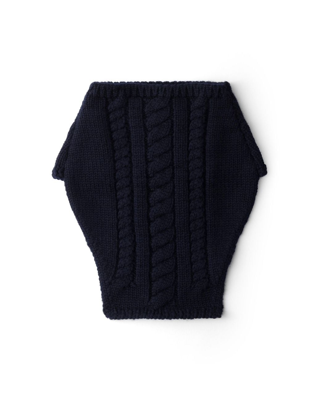 Prada Blue Wool Neck Warmer for men