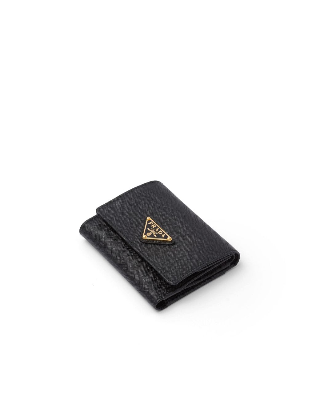 Prada White Small Saffiano Leather Wallet