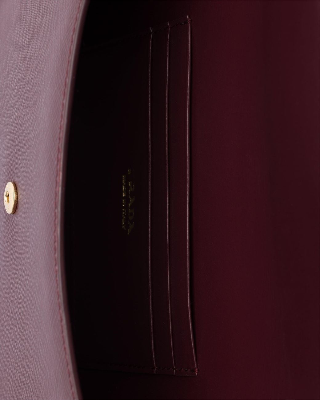 Prada Purple Saffiano Leather Envelope Clutch