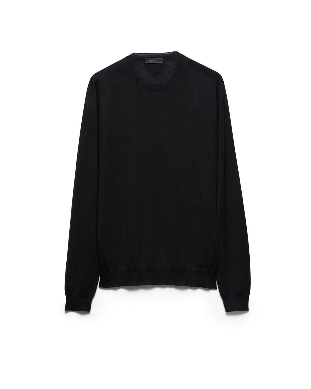 Prada Black Cashmere And Silk Crew-Neck Sweater for men