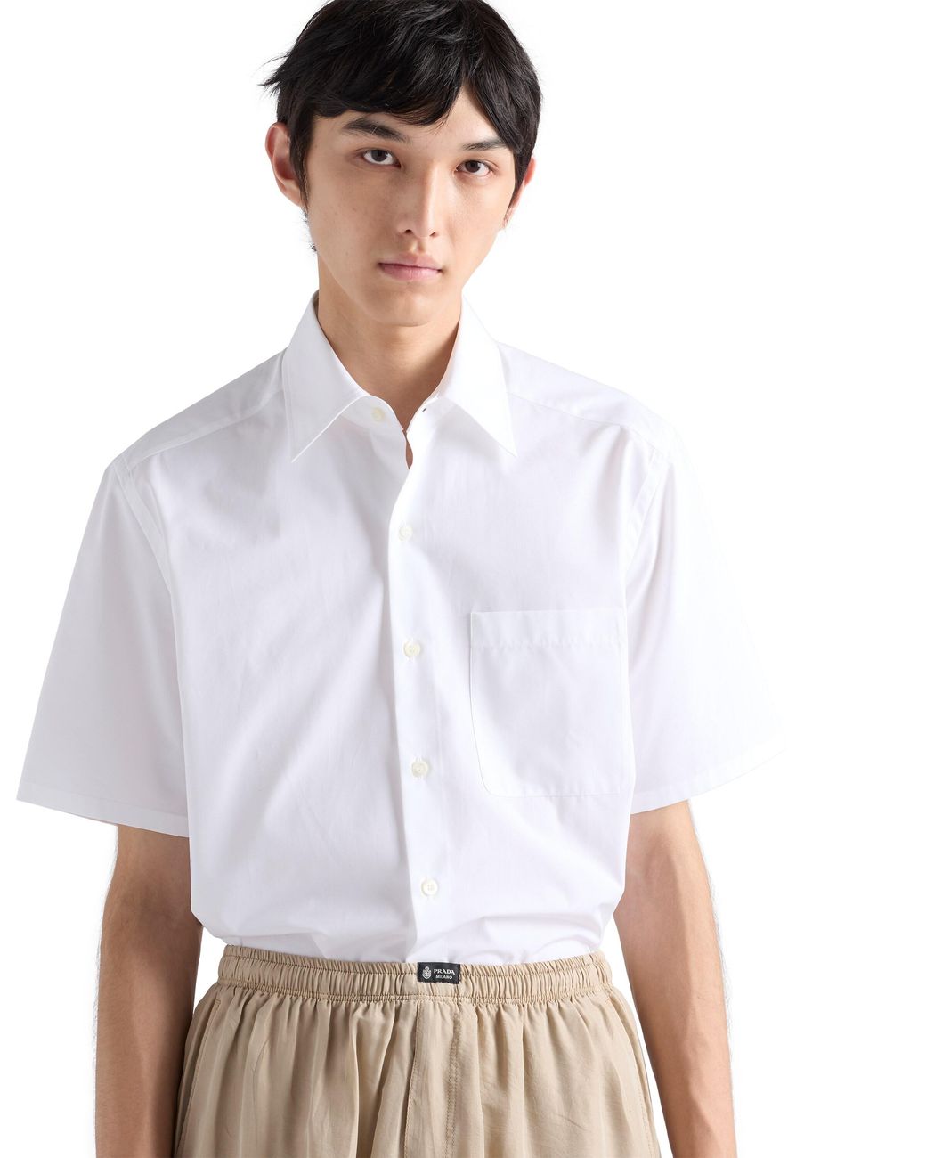 Prada White Cotton Shirt for men