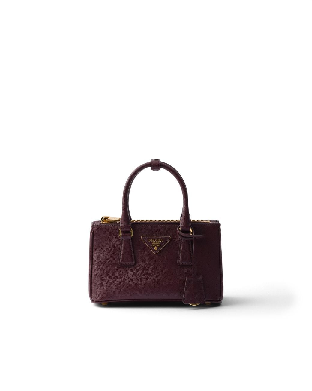 Prada Purple Galleria Mini Saffiano Leather Bag