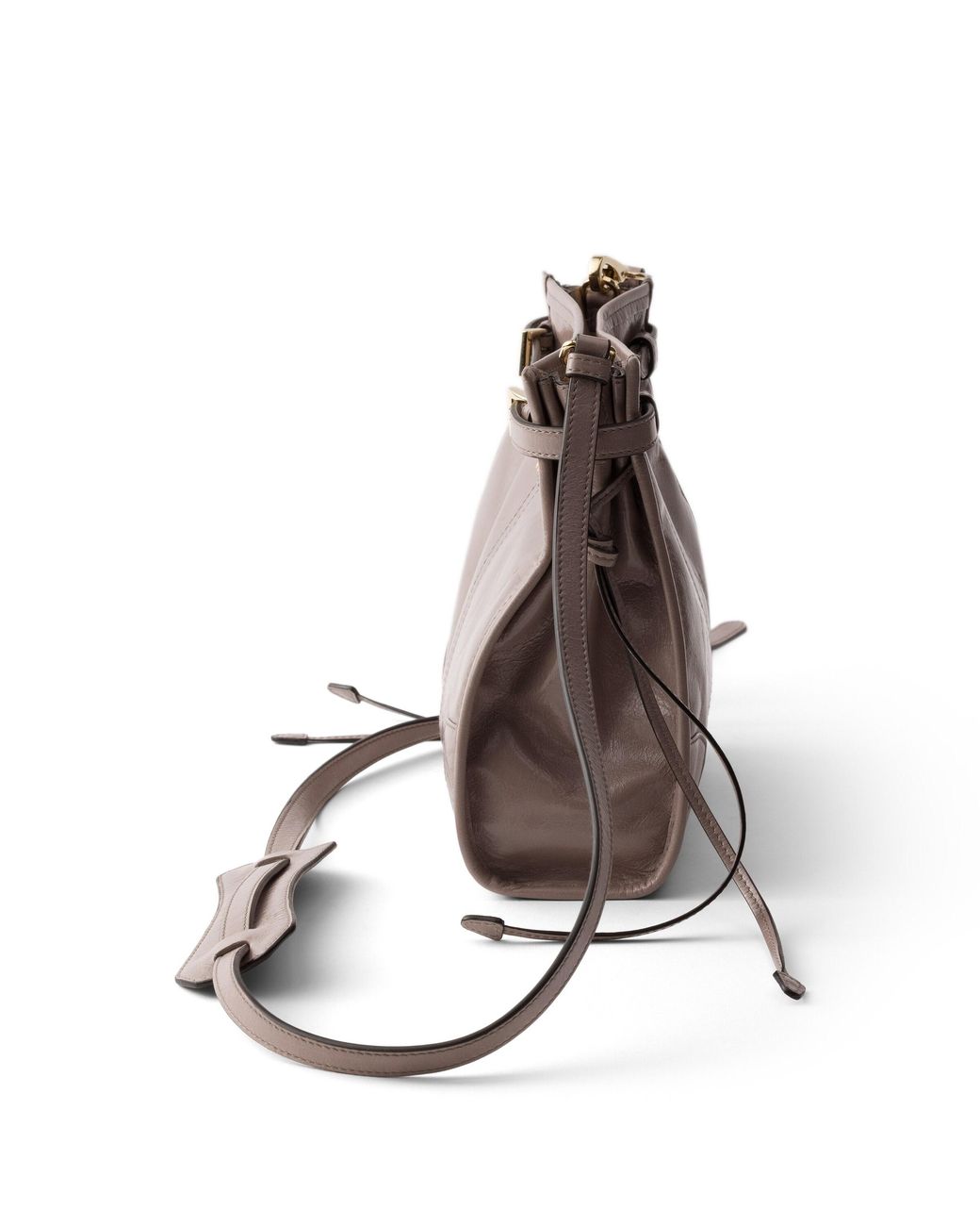 Prada Brown Bonnie Leather Mini Shoulder Bag