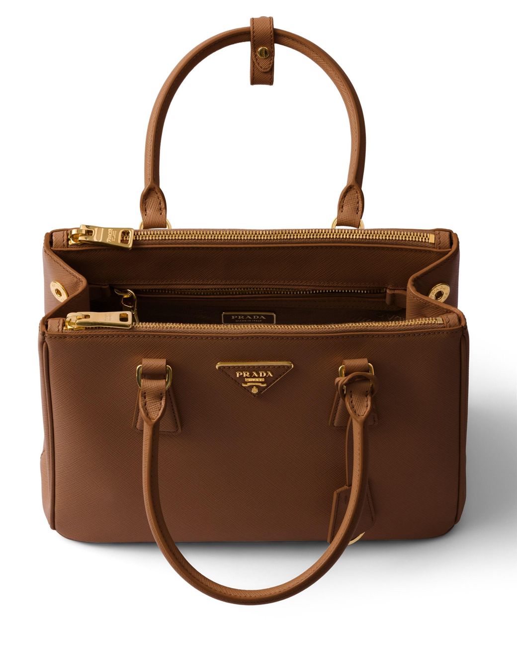 Prada Brown Galleria Medium Saffiano Leather Bag