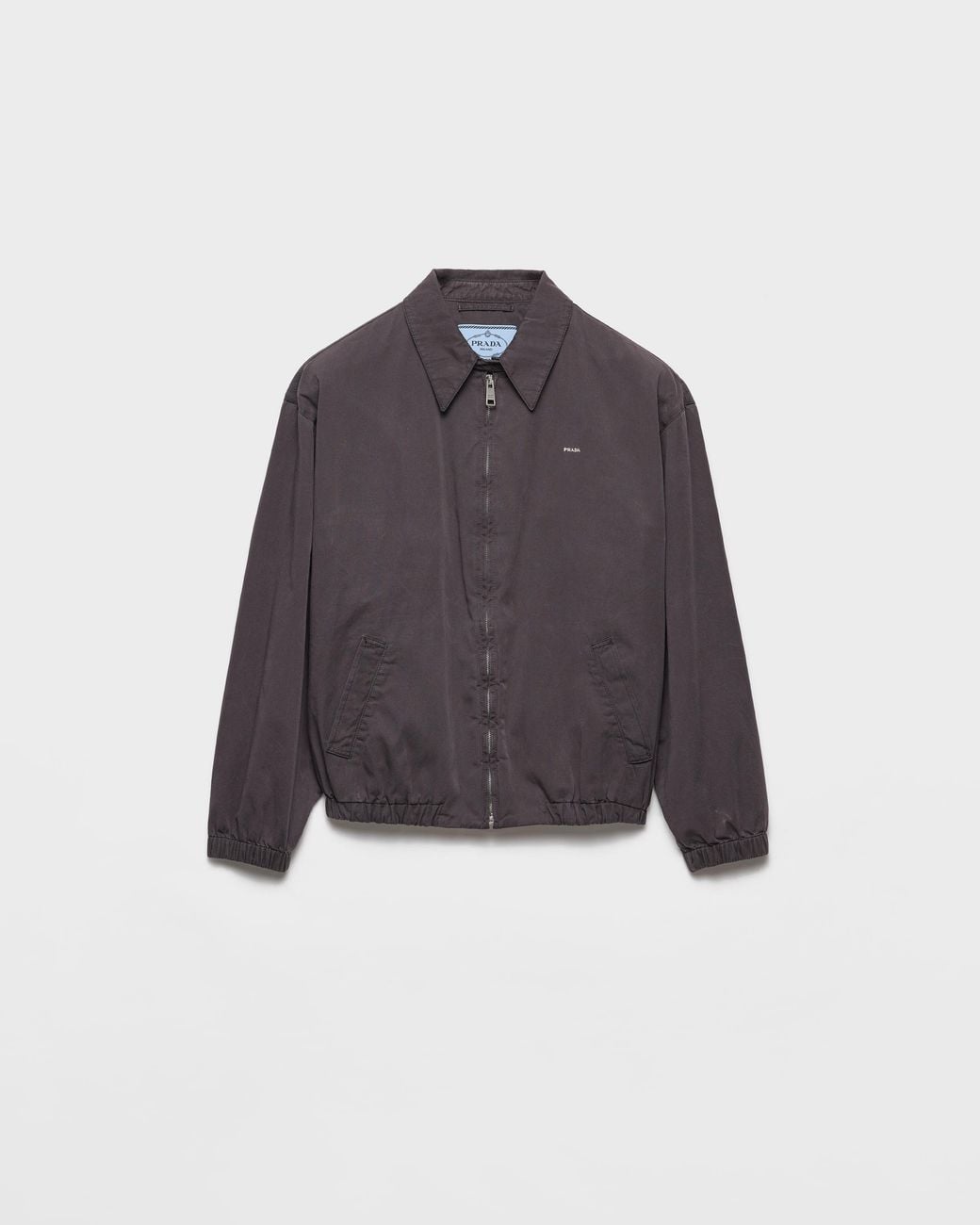 Prada Old Gabardine Blouson Jacket in Blue | Lyst
