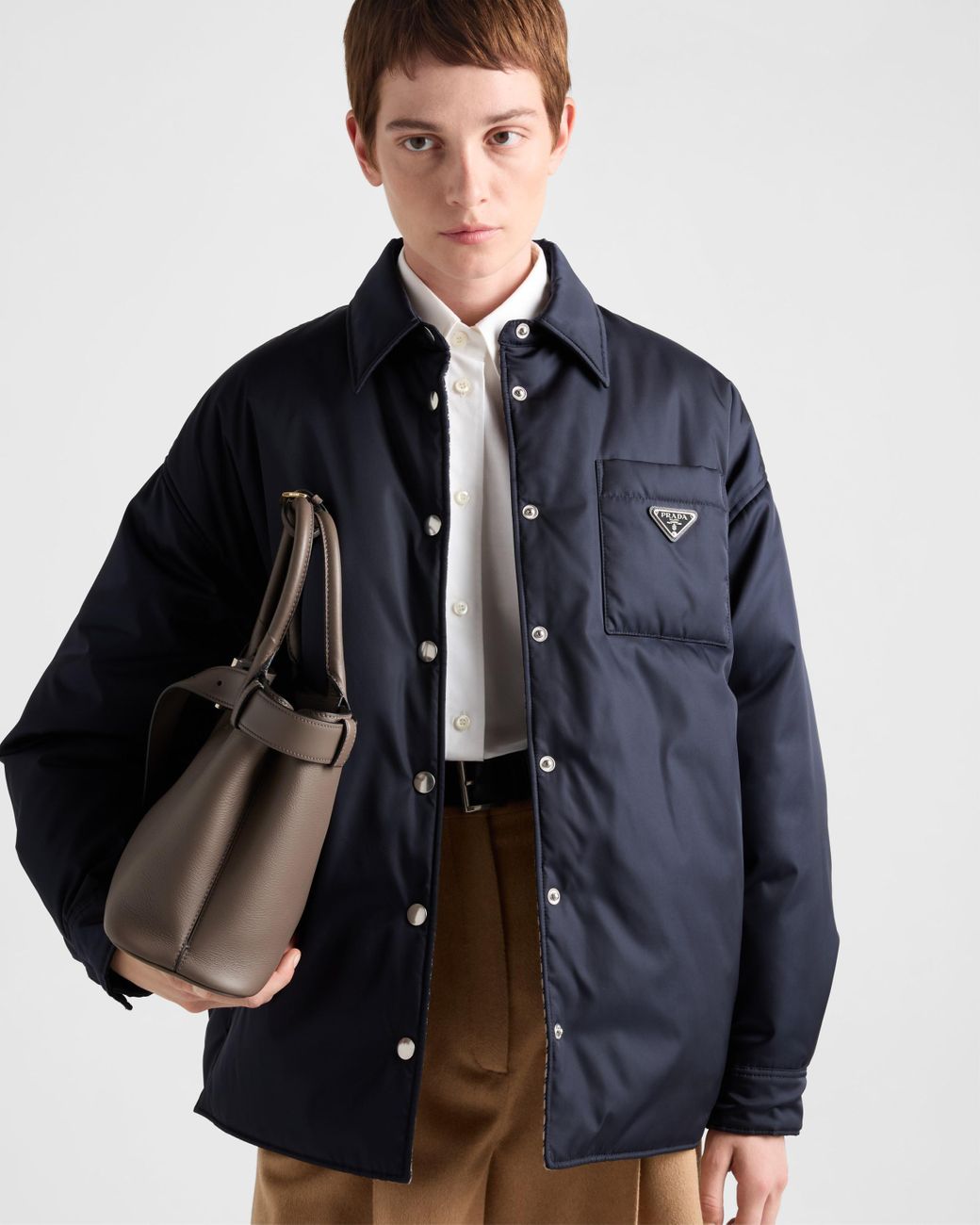 Nylon gabardine blouson jacket hotsell
