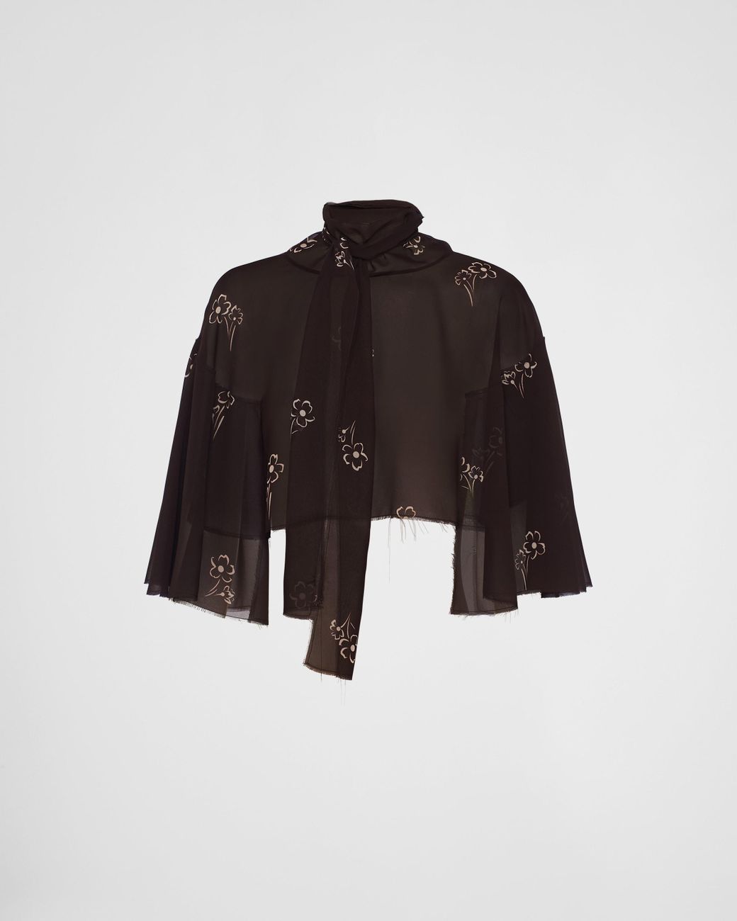 【プラダ・PRADA】Print ette cape prada-Grape-Purple-Print-