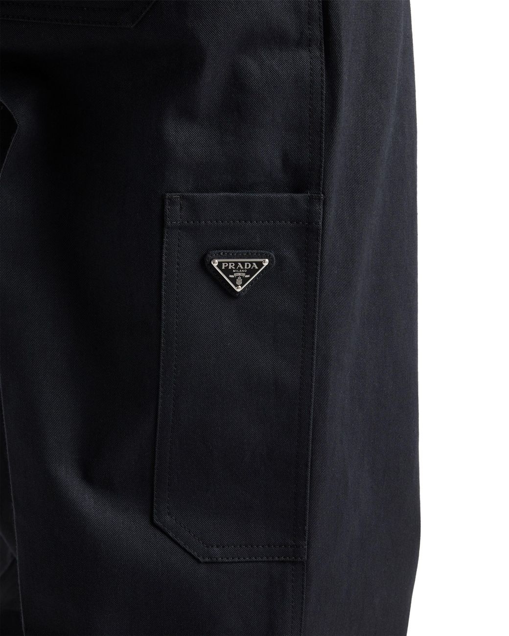 Prada Blue Cotton Pants for men
