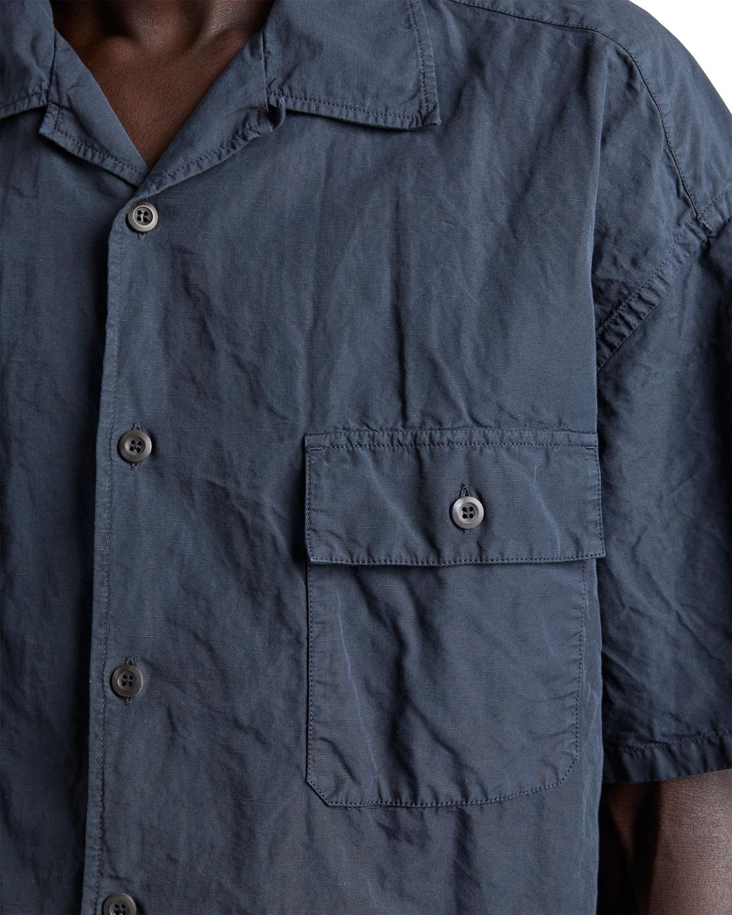 Prada Blue Cotton Blend Shirt for men