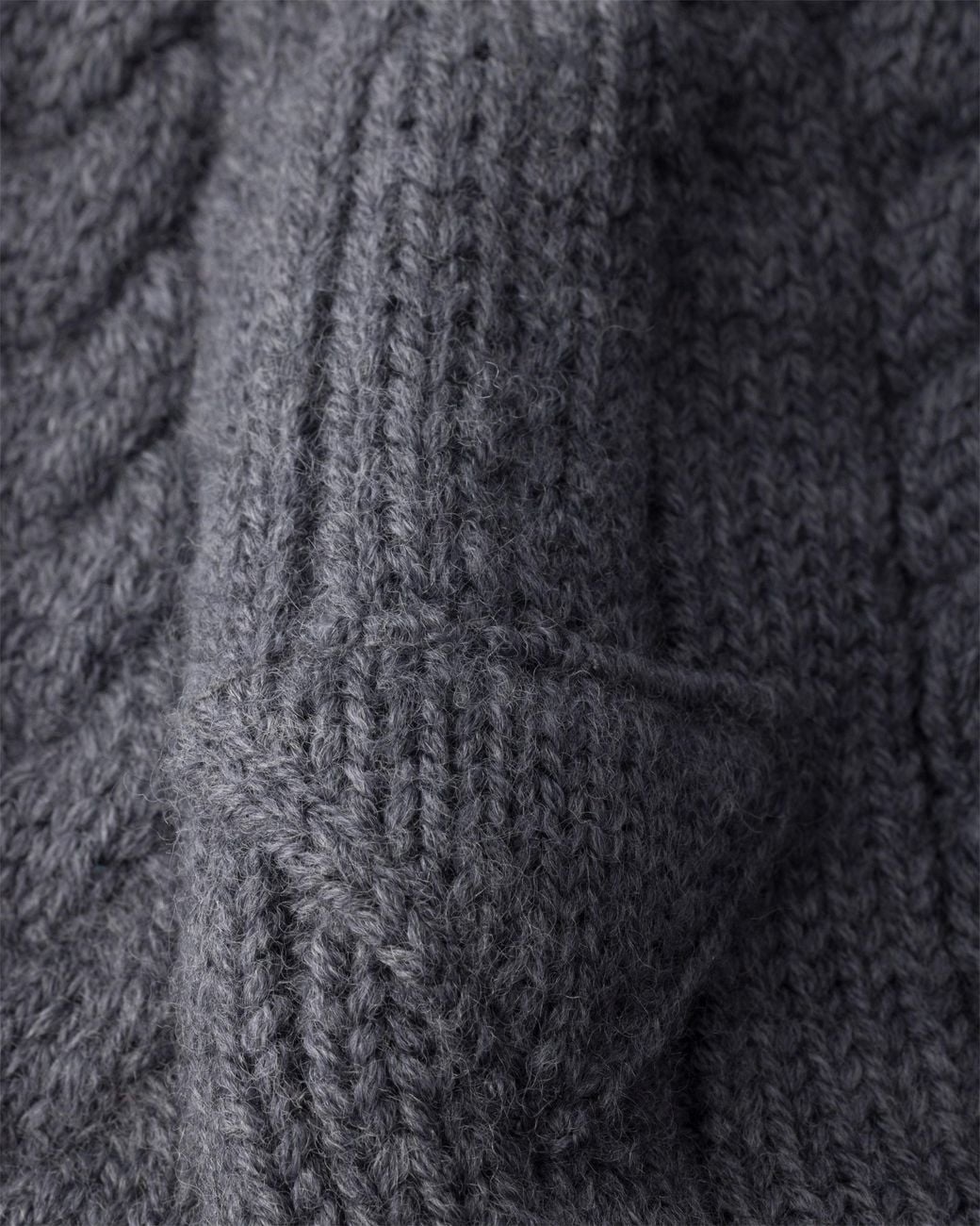 Prada Gray Wool Balaclava