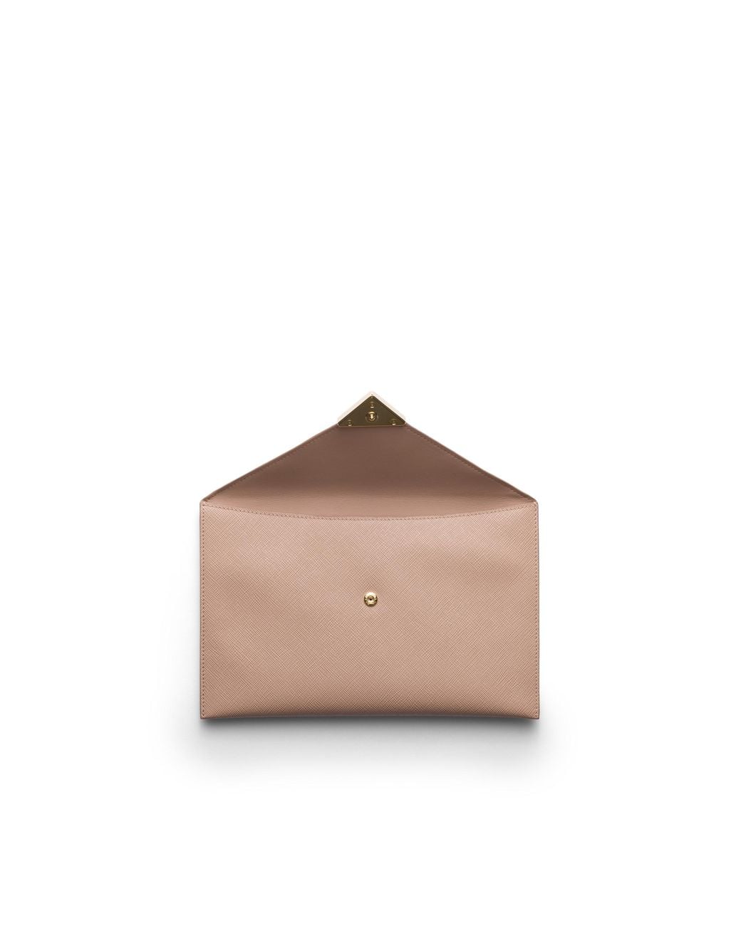 Prada Natural Saffiano Leather Envelope Clutch