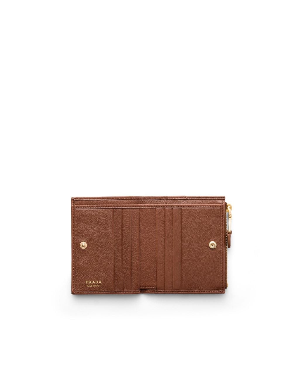 Prada Brown Small Leather Wallet
