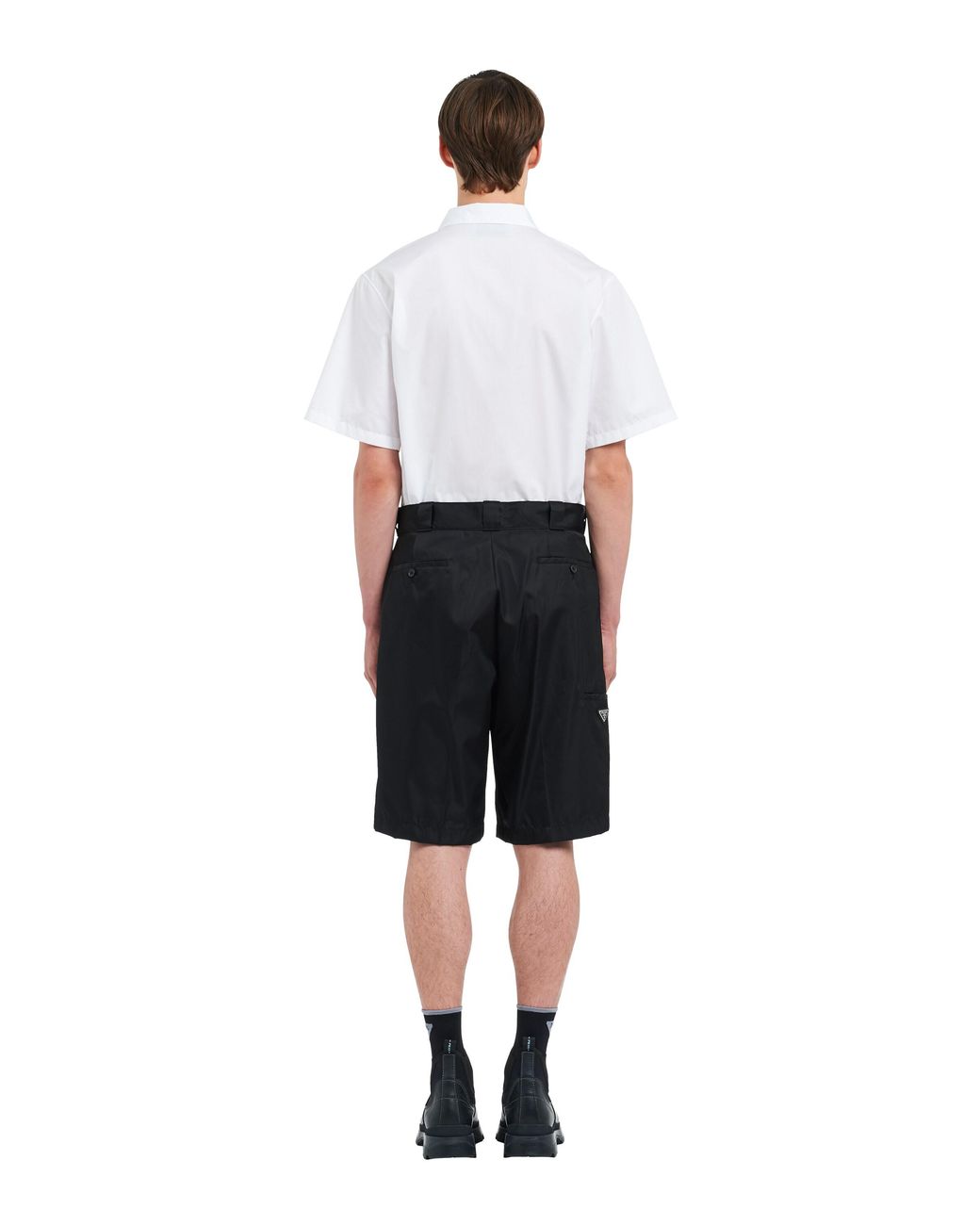 Prada Black Re-Nylon Bermudas for men
