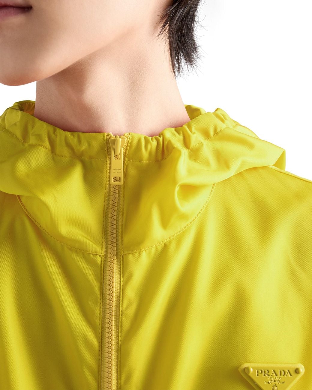 Prada Yellow Re-Nylon Rain Jacket