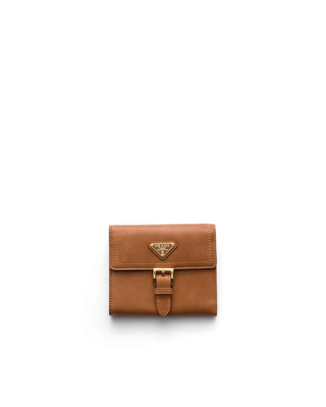 Prada White Small Nappa Leather Wallet