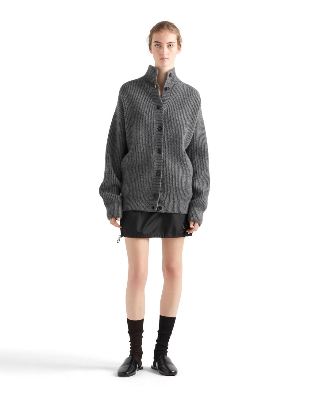 Minifalda De Re-Nylon, Mujer, Talla Prada de color Black
