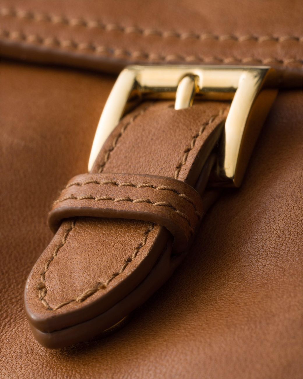 Prada Brown Nappa Leather Smartphone Holder