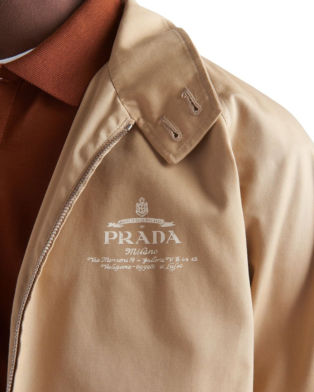 Prada Natural Cotton Blend Jacket for men