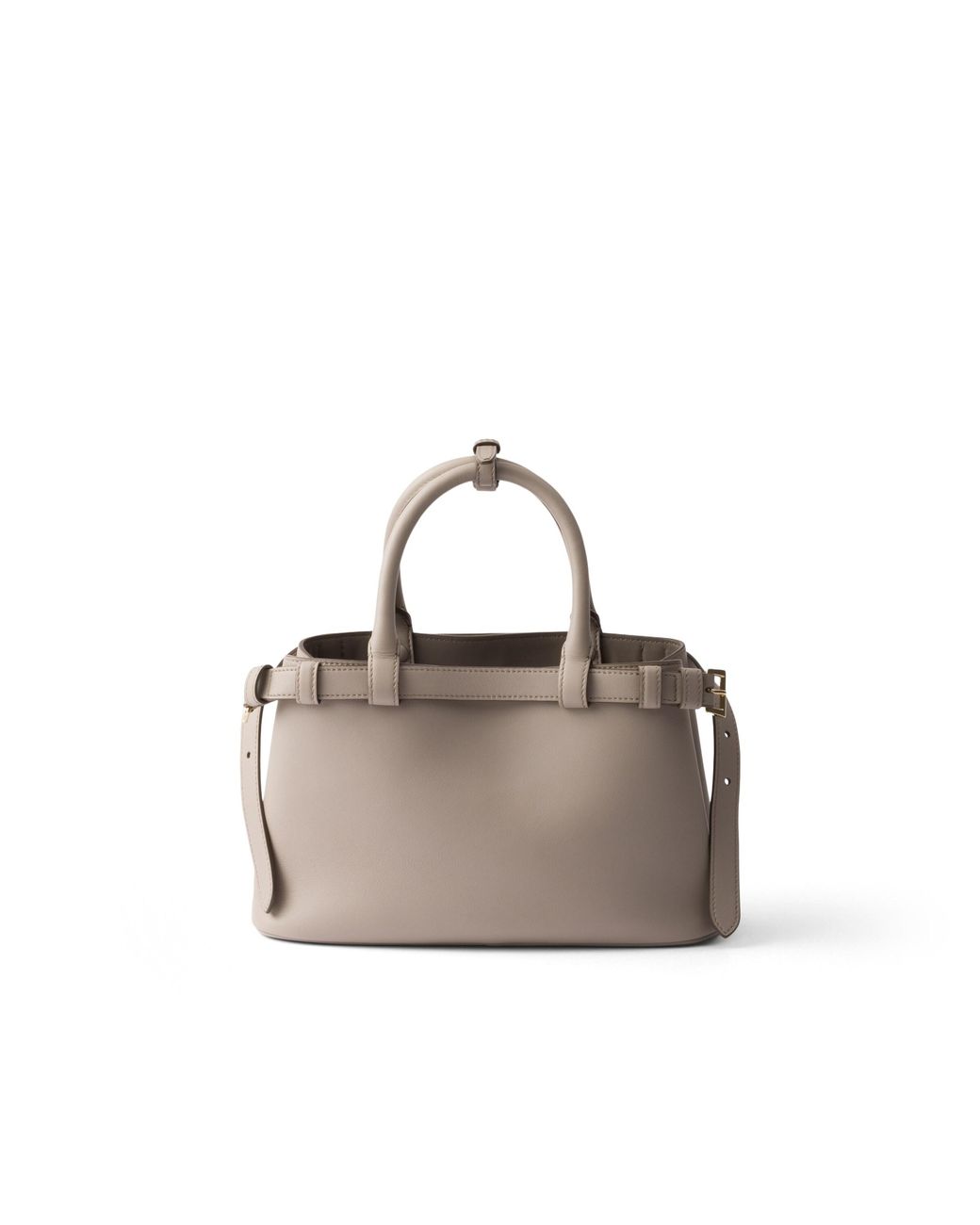 Prada Multicolor Buckle Small Leather Handbag With Double Belt